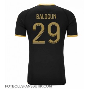 AS Monaco Folarin Balogun #29 Replika Bortatröja 2023-24 Kortärmad